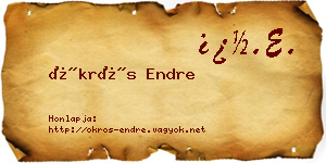 Ökrös Endre névjegykártya